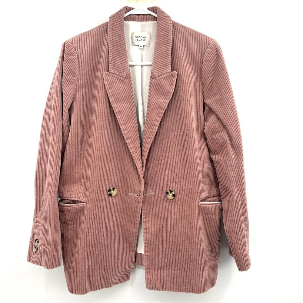 Second Female Donella Pink Corduroy Blazer Women's Medium